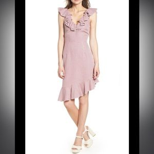 WAYF Asymmetrical Ruffle Dress